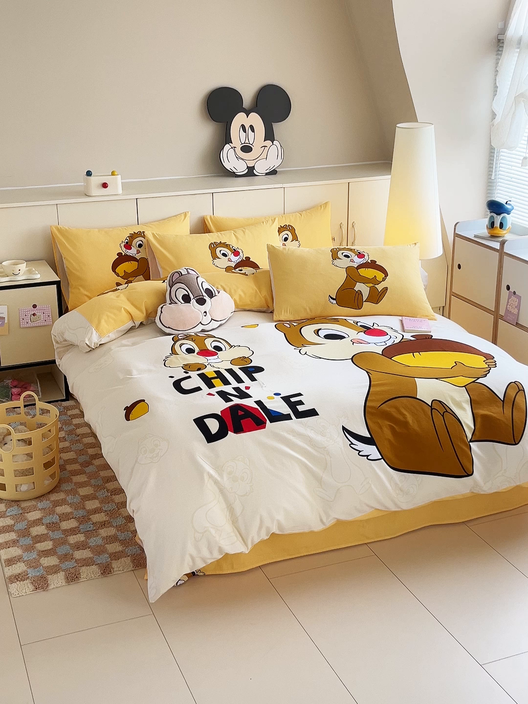 91家纺网 家纺一手货源 找家纺 玉元坊 2025年5月新品 大版卡通全棉纯棉床单床笠加厚四件套 笑脸奇奇