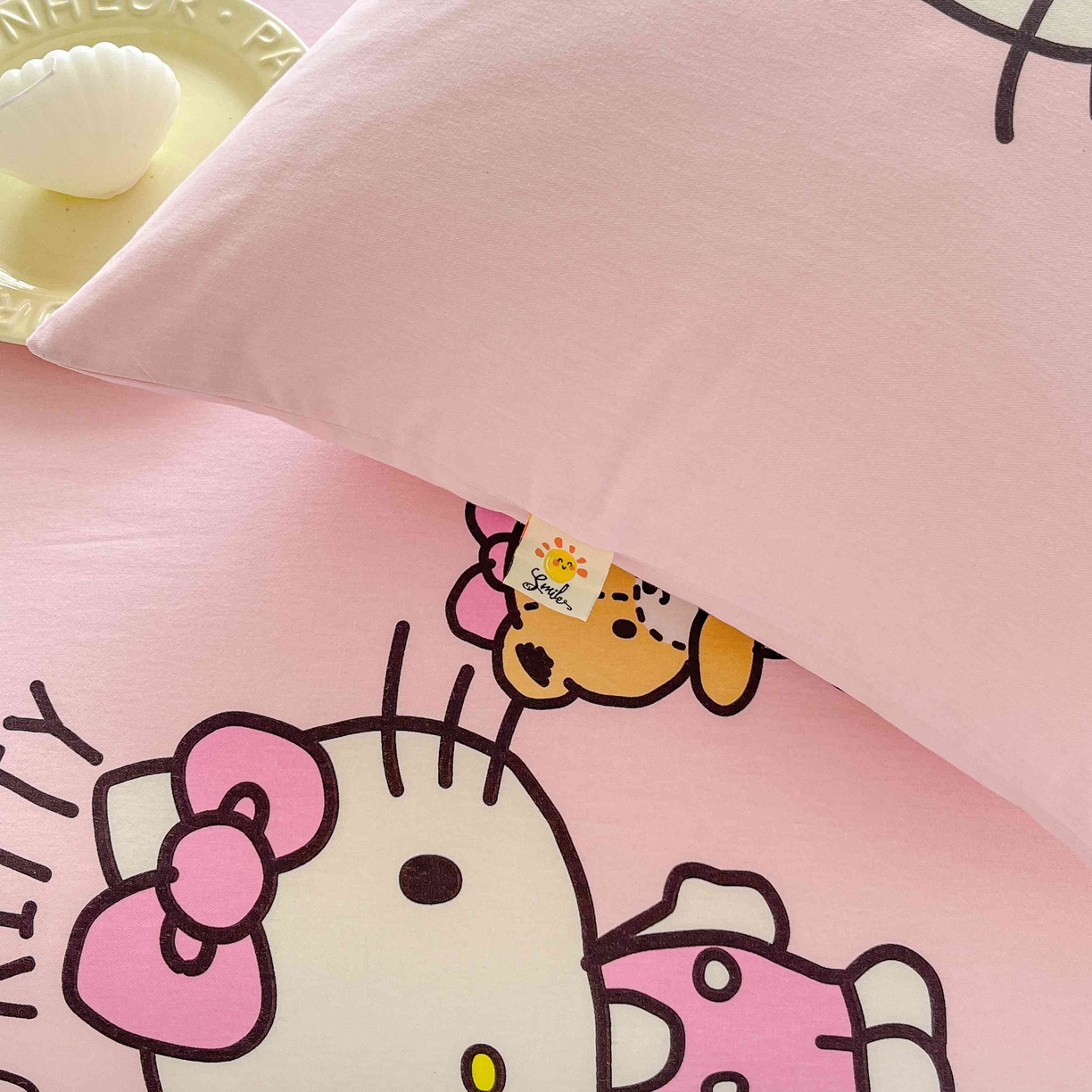 91家纺网 家纺一手货源 找家纺 玉元坊 2025年5月新品 大版卡通全棉纯棉床单床笠加厚四件套 有点甜