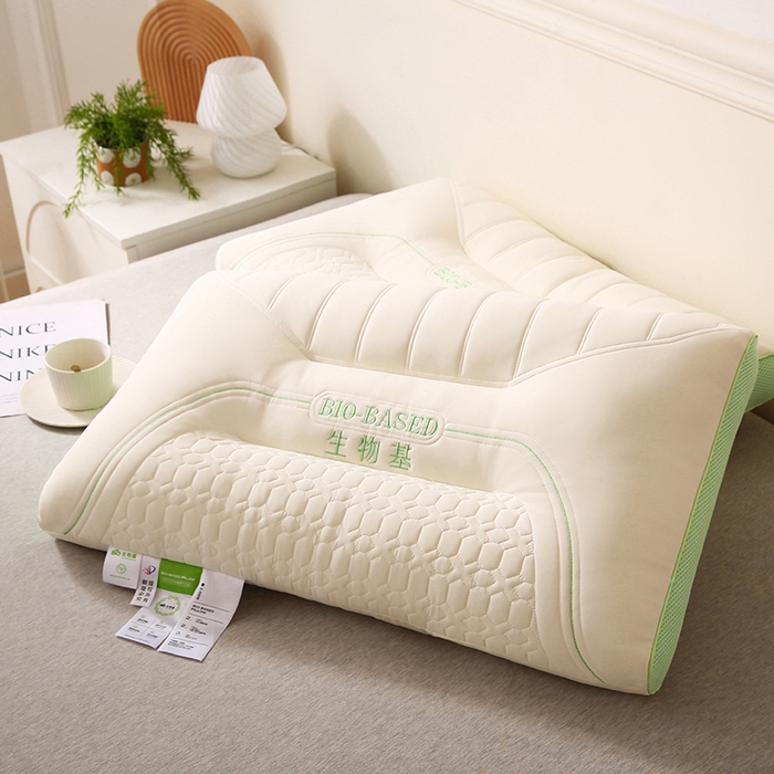 91家纺网 家纺一手货源 找家纺 （总）佳尚枕芯 2025新款生物基乳胶护颈枕成人护颈椎枕头枕芯