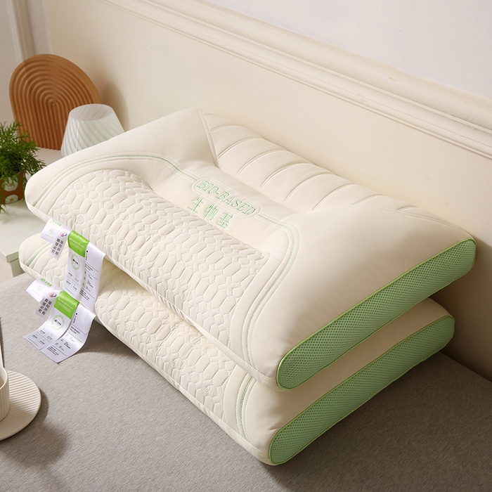 91家纺网 家纺一手货源 找家纺 （总）佳尚枕芯 2025新款生物基乳胶护颈枕成人护颈椎枕头枕芯