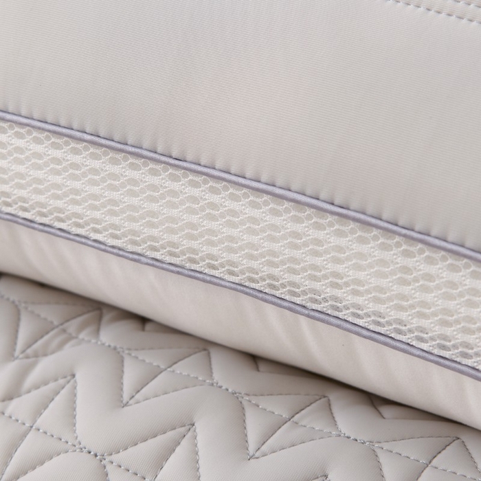 91家纺网 家纺一手货源 找家纺 佳尚枕芯 2025新款夏季超柔凉感冰丝乳胶枕头家用成人护颈椎助睡眠枕芯枕头 定型款-浅灰 48x74cm/只 低枕