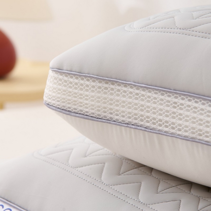 91家纺网 家纺一手货源 找家纺 佳尚枕芯 2025新款夏季超柔凉感冰丝乳胶枕头家用成人护颈椎助睡眠枕芯枕头 定型款-浅灰 48x74cm/只 高枕