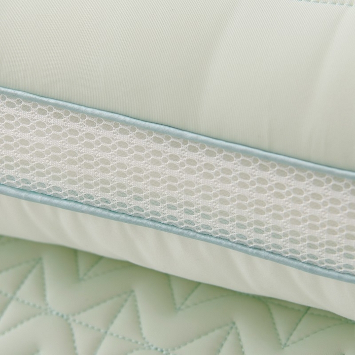 91家纺网 家纺一手货源 找家纺 佳尚枕芯 2025新款夏季超柔凉感冰丝乳胶枕头家用成人护颈椎助睡眠枕芯枕头 定型款-浅绿 48x74cm/只 低枕