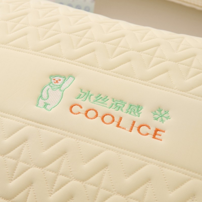 91家纺网 家纺一手货源 找家纺 佳尚枕芯 2025新款夏季超柔凉感冰丝乳胶枕芯枕头 黄色 48x74cm/只 高枕