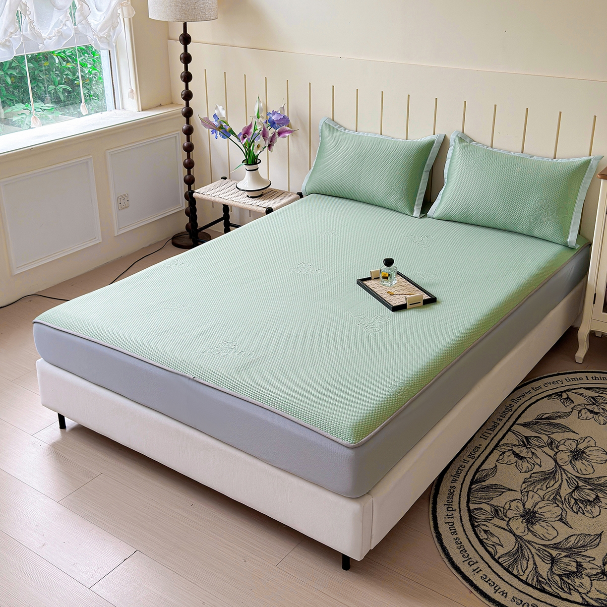 91家纺网 家纺一手货源 找家纺 （总）瑞兴纺 2025新款复合加厚高克重凉感席床笠款