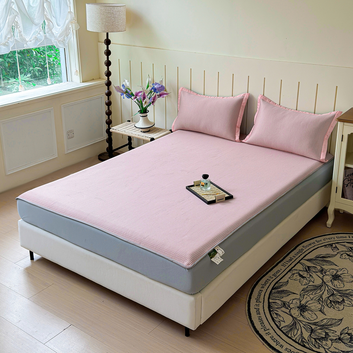 91家纺网 家纺一手货源 找家纺 （总）瑞兴纺 2025新款复合加厚高克重凉感席床笠款