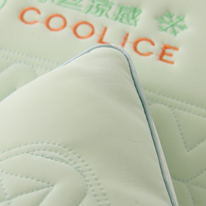 91家纺网 家纺一手货源 找家纺 佳尚枕芯 2025新款夏季超柔凉感冰丝乳胶枕芯枕头 绿色 48x74cm/只 高枕