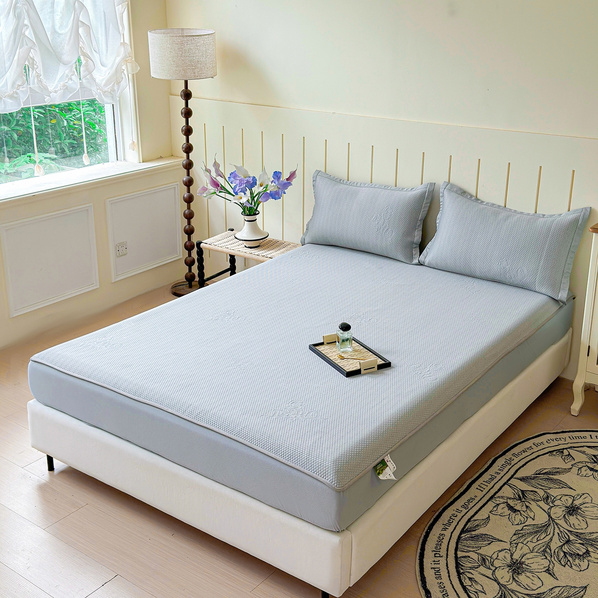 91家纺网 家纺一手货源 找家纺 （总）瑞兴纺 2025新款复合加厚高克重凉感席床笠款