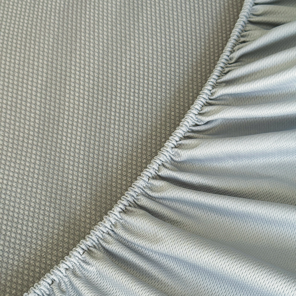 91家纺网 家纺一手货源 找家纺 瑞兴纺 2025新款复合加厚高克重凉感席床笠款 五朵金花-蓝