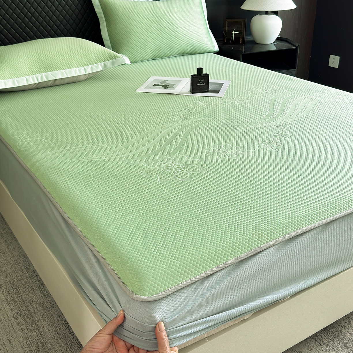 91家纺网 家纺一手货源 找家纺 （总）瑞兴纺 2025新款复合加厚高克重凉感席床笠款