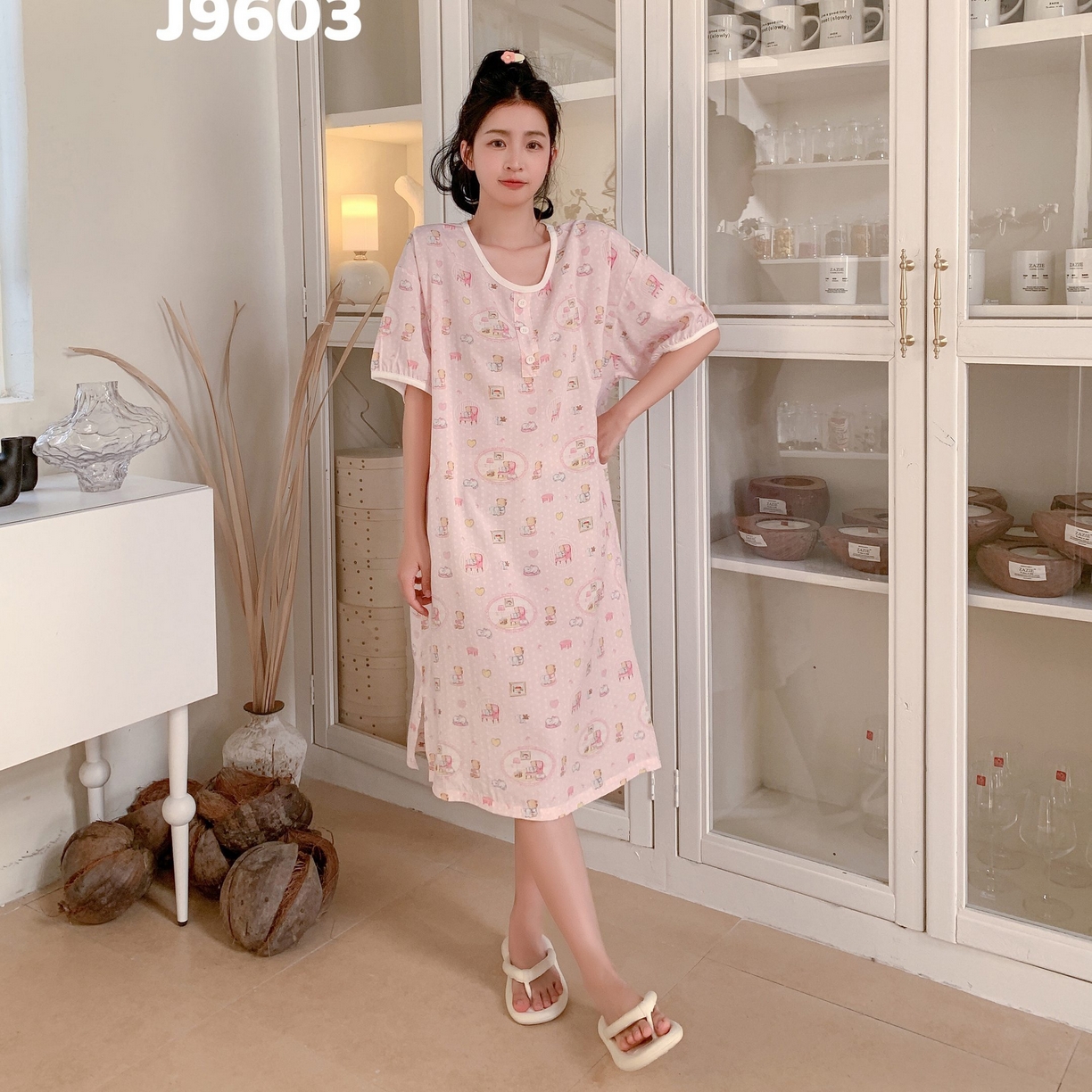 91家纺网 家纺一手货源 找家纺 （总）妍景家居生活馆 2025新款仲夏午后懒人睡裙