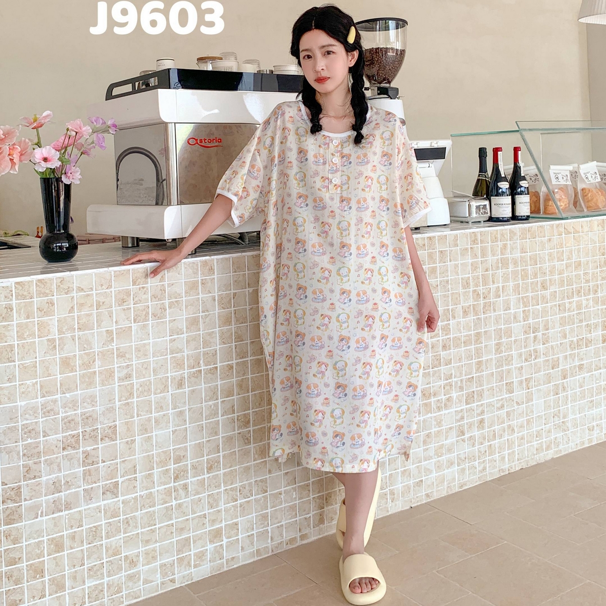 91家纺网 家纺一手货源 找家纺 （总）妍景家居生活馆 2025新款仲夏午后懒人睡裙