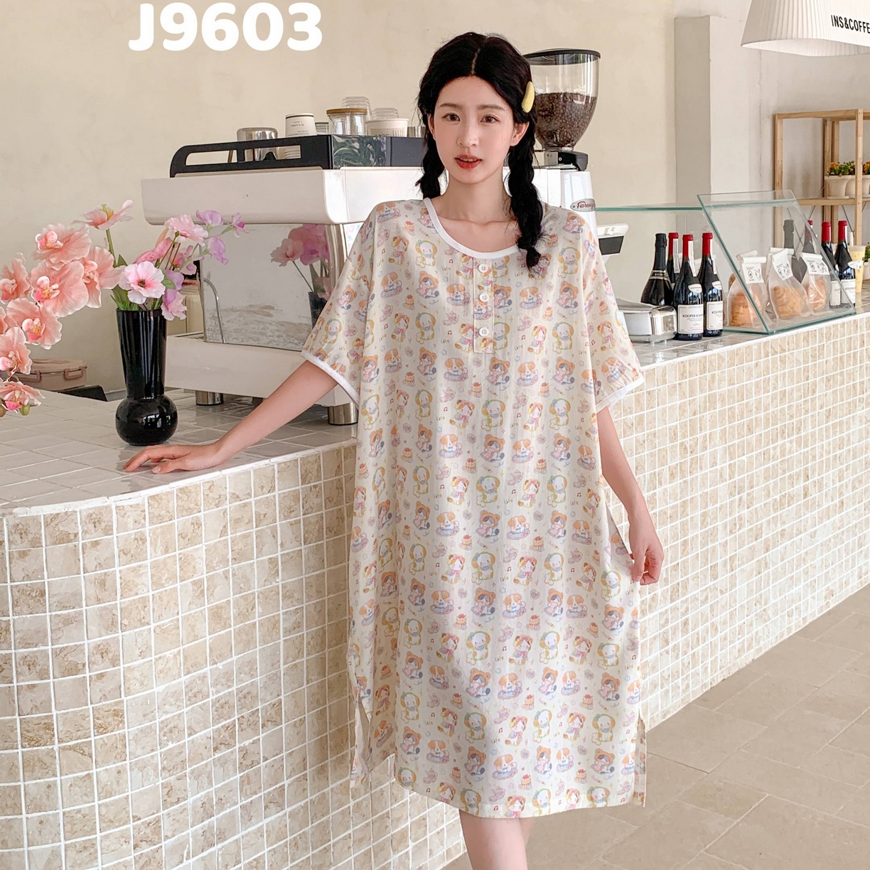 91家纺网 家纺一手货源 找家纺 （总）妍景家居生活馆 2025新款仲夏午后懒人睡裙