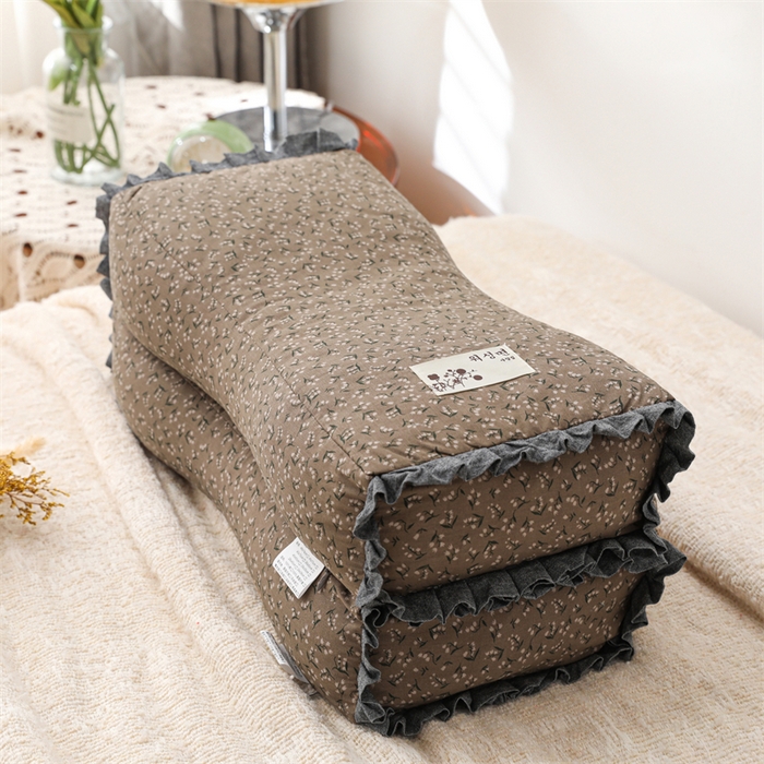 91家纺网 家纺一手货源 找家纺 总织布人 全棉小碎花小蛮腰全荞麦枕头枕芯50*22*8CM