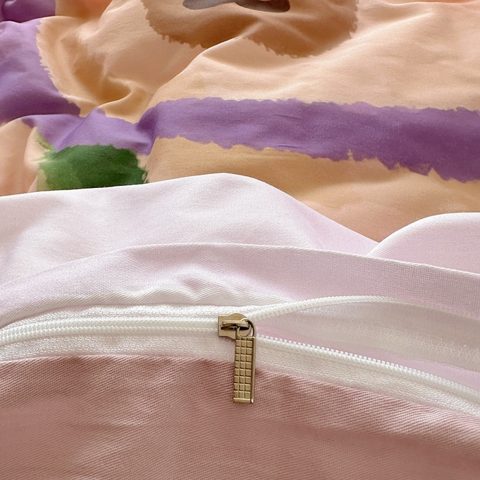 91家纺网 家纺一手货源 找家纺 美乐迪家纺 2025新款大版全棉套件四件套 卡皮巴拉