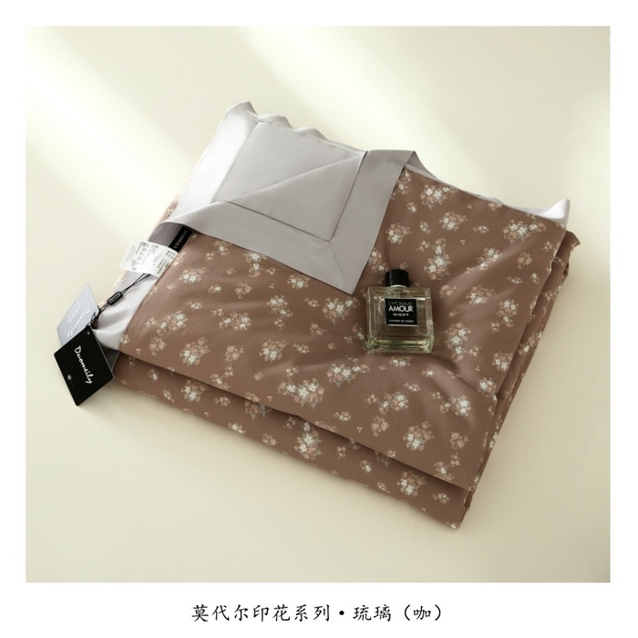 91家纺网 家纺一手货源 找家纺 （总）2025新款【DM】莫代尔印花小碎花夏被-风格一