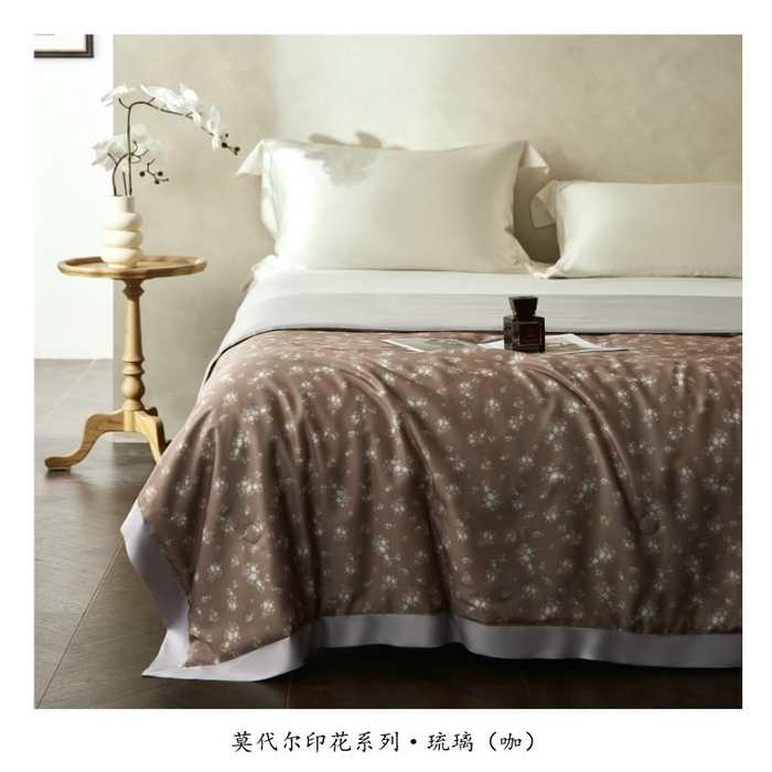 91家纺网 家纺一手货源 找家纺 （总）2025新款【DM】莫代尔印花小碎花夏被-风格一