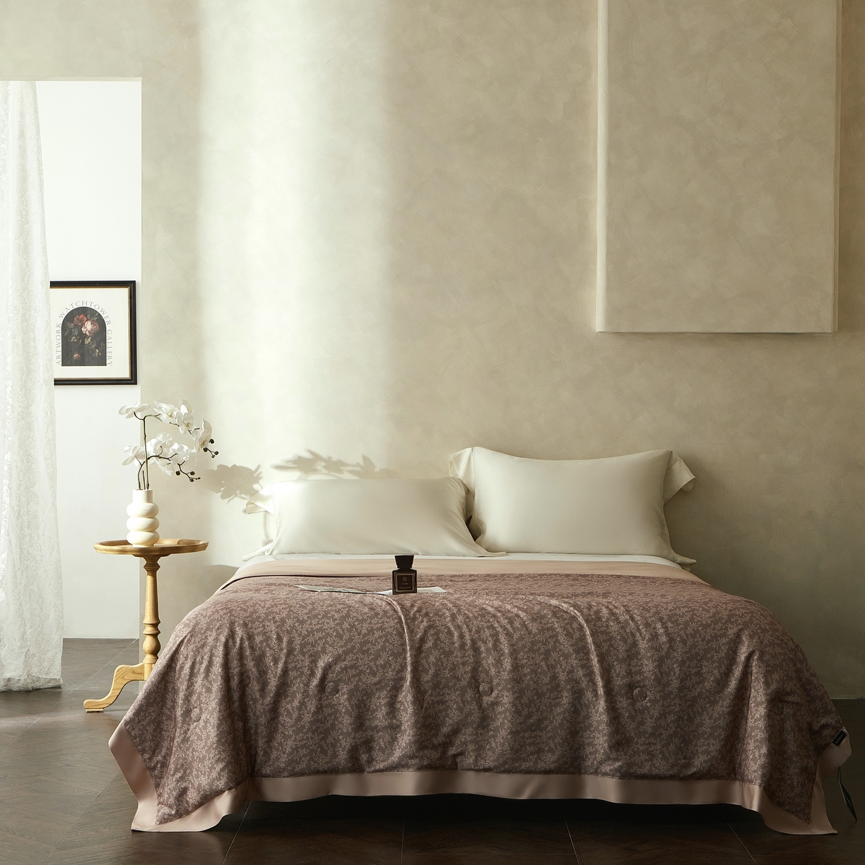 91家纺网 家纺一手货源 找家纺 2025新款【DM】莫代尔印花小碎花夏被-风格一 朝花夕拾