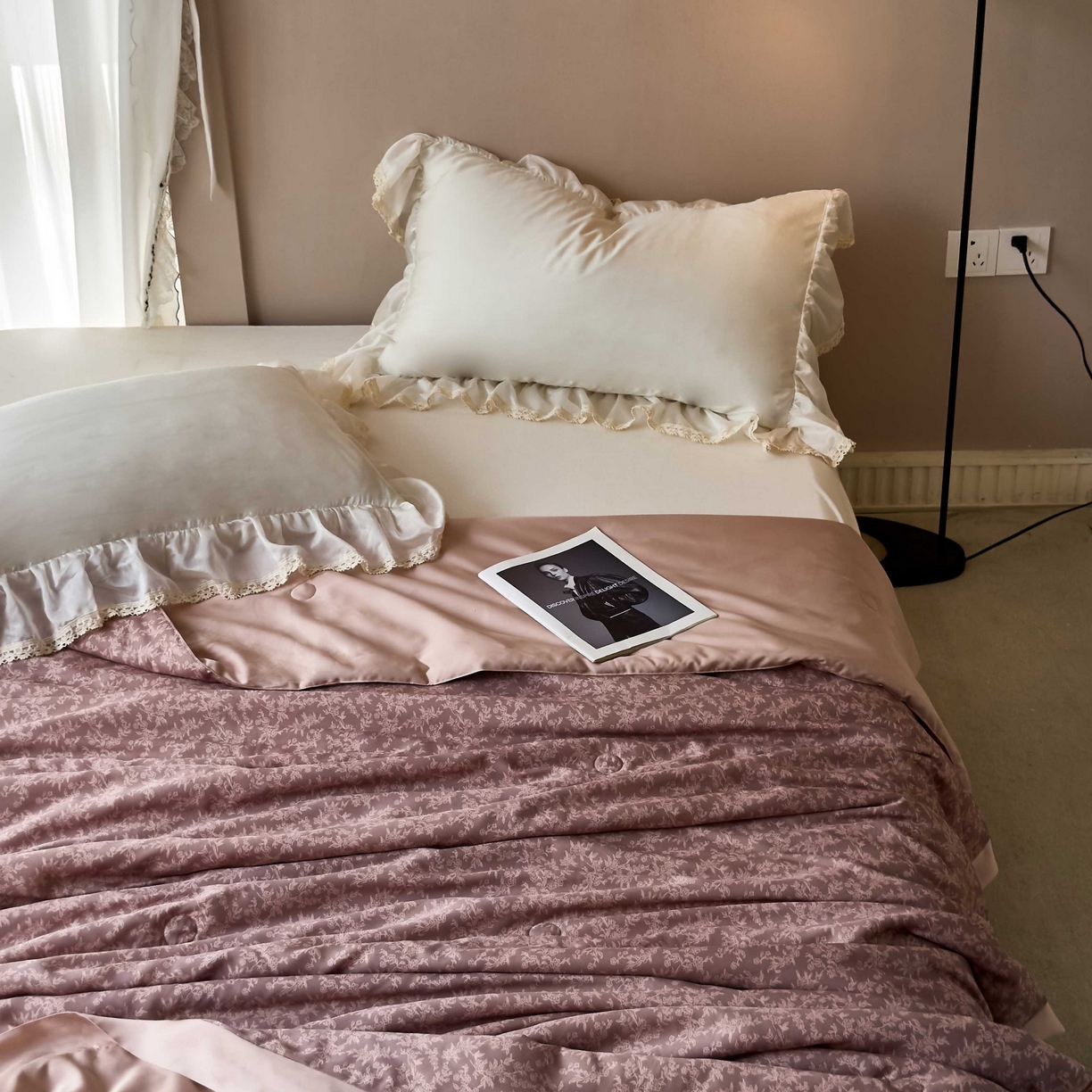 91家纺网 家纺一手货源 找家纺 （总）南通朵美纺织品有限公司 2025新款【DM】莫代尔印花小碎花夏被-风格二