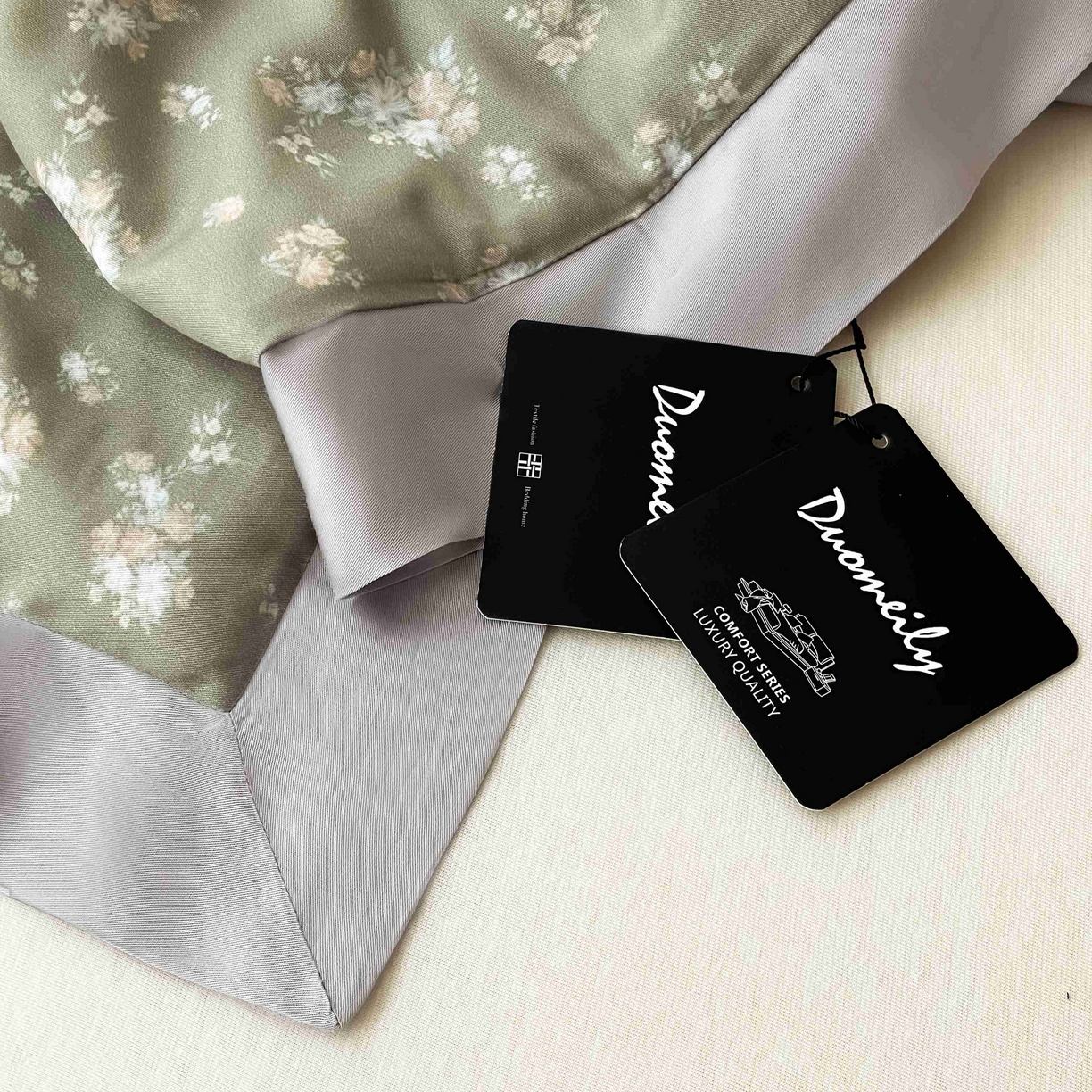 91家纺网 家纺一手货源 找家纺 南通朵美纺织品有限公司 2025新款【DM】莫代尔印花小碎花夏被-风格二 琉璃（绿）