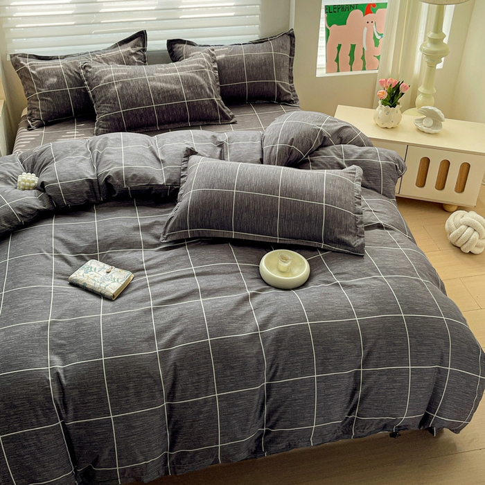 91家纺网 家纺一手货源 找家纺 （总）朵朵家纺 2025新款芦荟棉亲肤印花系列被套单件-单被套