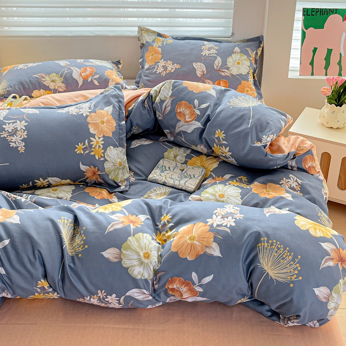 91家纺网 家纺一手货源 找家纺 朵朵家纺 2025新款芦荟棉亲肤印花系列被套单件-单被套 初梦