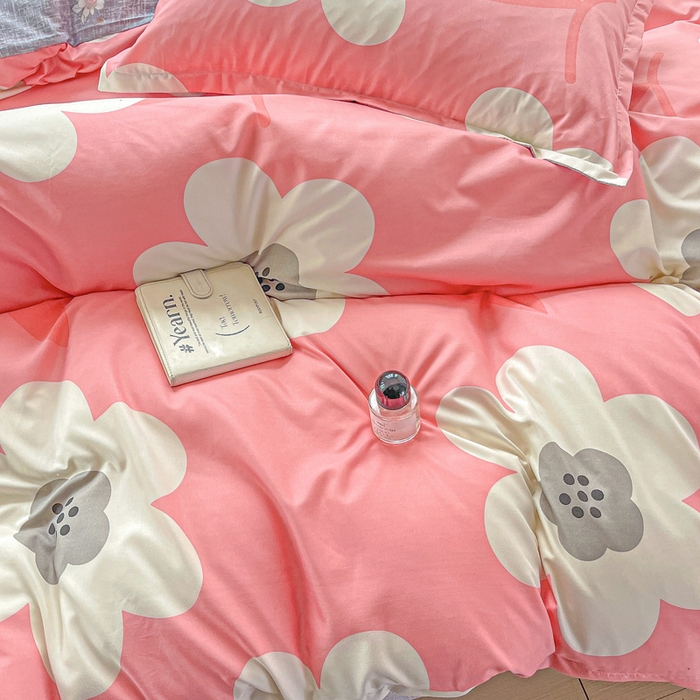 91家纺网 家纺一手货源 找家纺 朵朵家纺 2025新款芦荟棉亲肤印花系列被套单件-单被套 朵朵花开