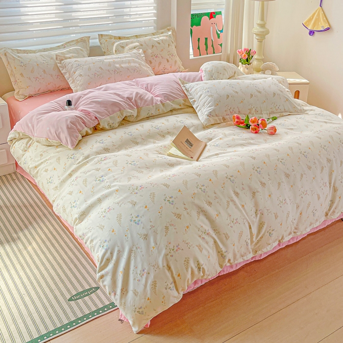 91家纺网 家纺一手货源 找家纺 朵朵家纺 2025新款芦荟棉亲肤印花系列被套单件-单被套 水墨花