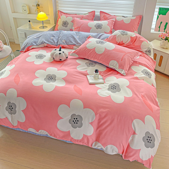 91家纺网 家纺一手货源 找家纺 朵朵家纺 2025新款芦荟棉亲肤印花系列被套单件-单被套 朵朵花开