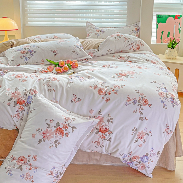 91家纺网 家纺一手货源 找家纺 朵朵家纺 2025新款芦荟棉亲肤印花系列被套单件-单被套 花枝