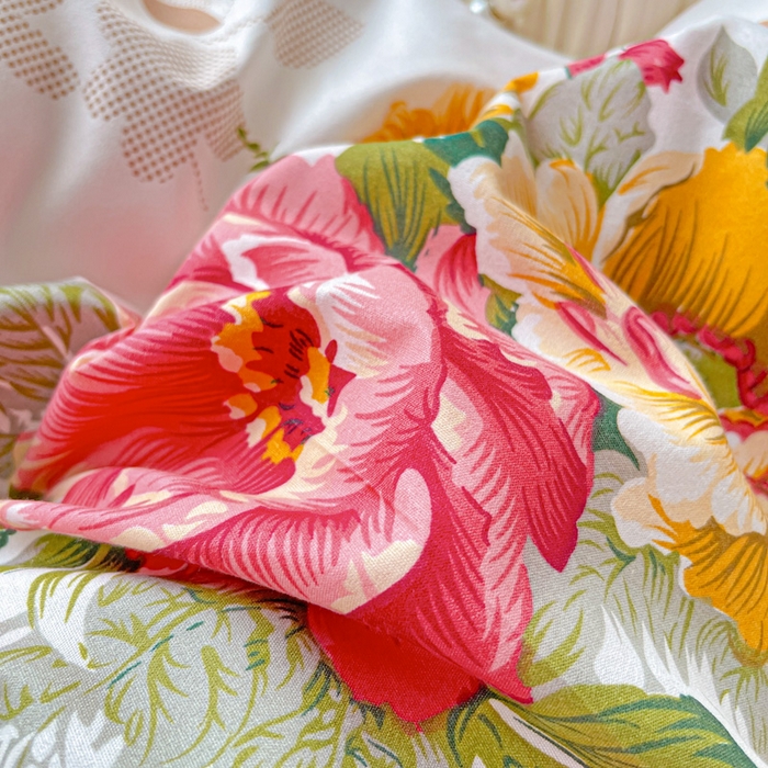 91家纺网 家纺一手货源 找家纺 朵朵家纺 2025新款芦荟棉亲肤印花系列被套单件-单被套 花初