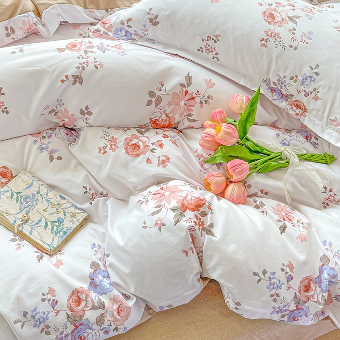 91家纺网 家纺一手货源 找家纺 朵朵家纺 2025新款芦荟棉亲肤印花系列被套单件-单被套 花枝