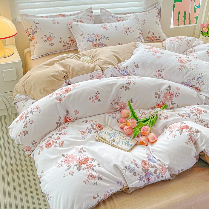 91家纺网 家纺一手货源 找家纺 朵朵家纺 2025新款芦荟棉亲肤印花系列被套单件-单被套 花枝