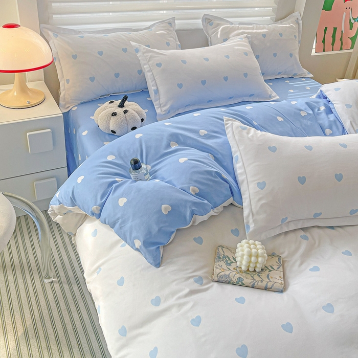 91家纺网 家纺一手货源 找家纺 朵朵家纺 2025新款芦荟棉亲肤印花系列被套单件-单被套 小心请