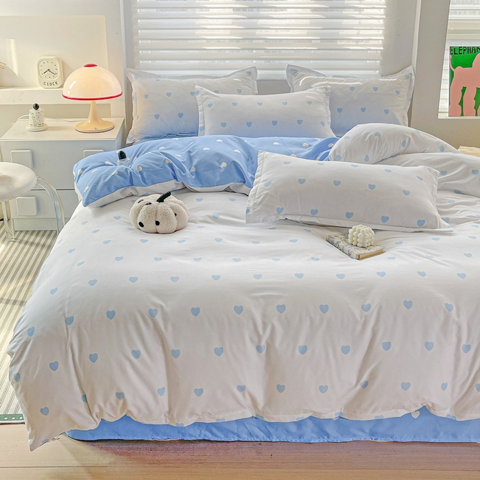 91家纺网 家纺一手货源 找家纺 朵朵家纺 2025新款芦荟棉亲肤印花系列被套单件-单被套 小心请