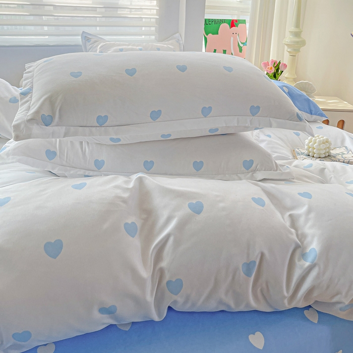 91家纺网 家纺一手货源 找家纺 朵朵家纺 2025新款芦荟棉亲肤印花系列被套单件-单被套 小心请