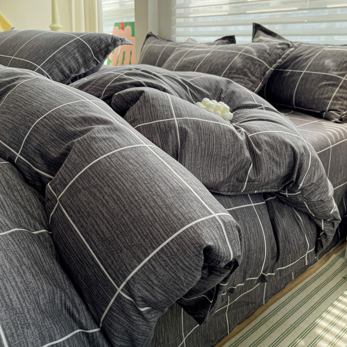 91家纺网 家纺一手货源 找家纺 朵朵家纺 2025新款芦荟棉亲肤印花系列被套单件-单被套 北欧风情