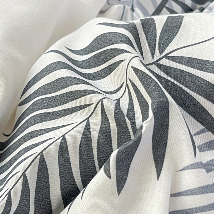 91家纺网 家纺一手货源 找家纺 朵朵家纺 2025新款芦荟棉亲肤印花系列被套单件-单被套 叶羽