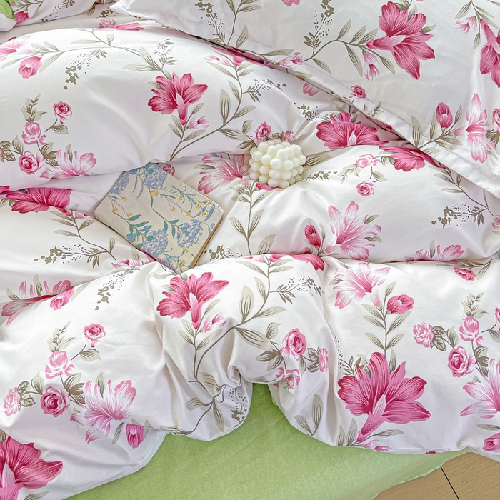 91家纺网 家纺一手货源 找家纺 朵朵家纺 2025新款芦荟棉亲肤印花系列被套单件-单被套 紫鸢