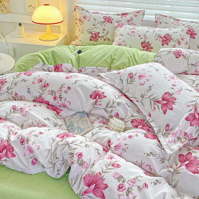 91家纺网 家纺一手货源 找家纺 朵朵家纺 2025新款芦荟棉亲肤印花系列被套单件-单被套 紫鸢