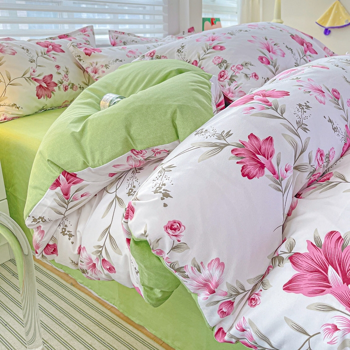 91家纺网 家纺一手货源 找家纺 朵朵家纺 2025新款芦荟棉亲肤印花系列被套单件-单被套 紫鸢