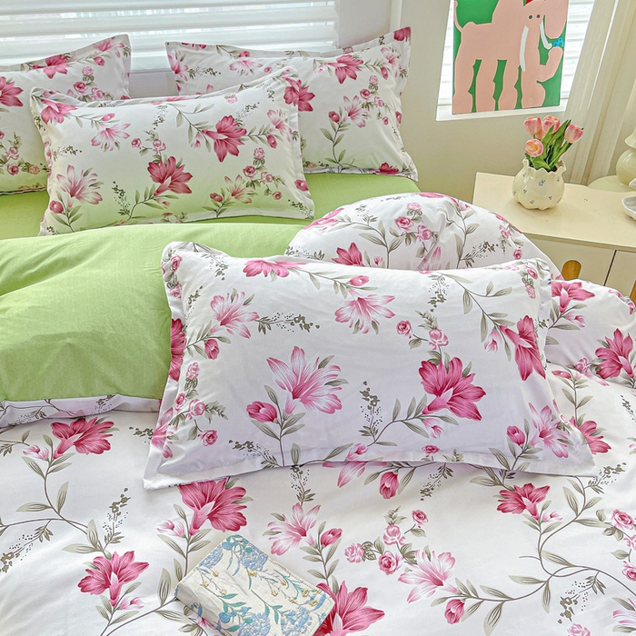 91家纺网 家纺一手货源 找家纺 朵朵家纺 2025新款芦荟棉亲肤印花系列被套单件-单被套 紫鸢