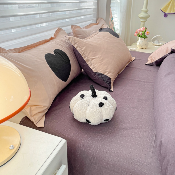 91家纺网 家纺一手货源 找家纺 朵朵家纺 2025新款芦荟棉亲肤印花系列被套单件-单被套 比心