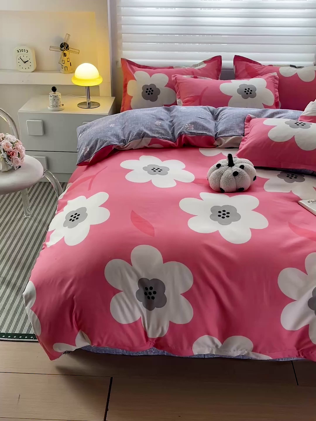 91家纺网 家纺一手货源 找家纺 朵朵家纺 2025新款芦荟棉亲肤印花系列被套单件-单被套 朵朵花开