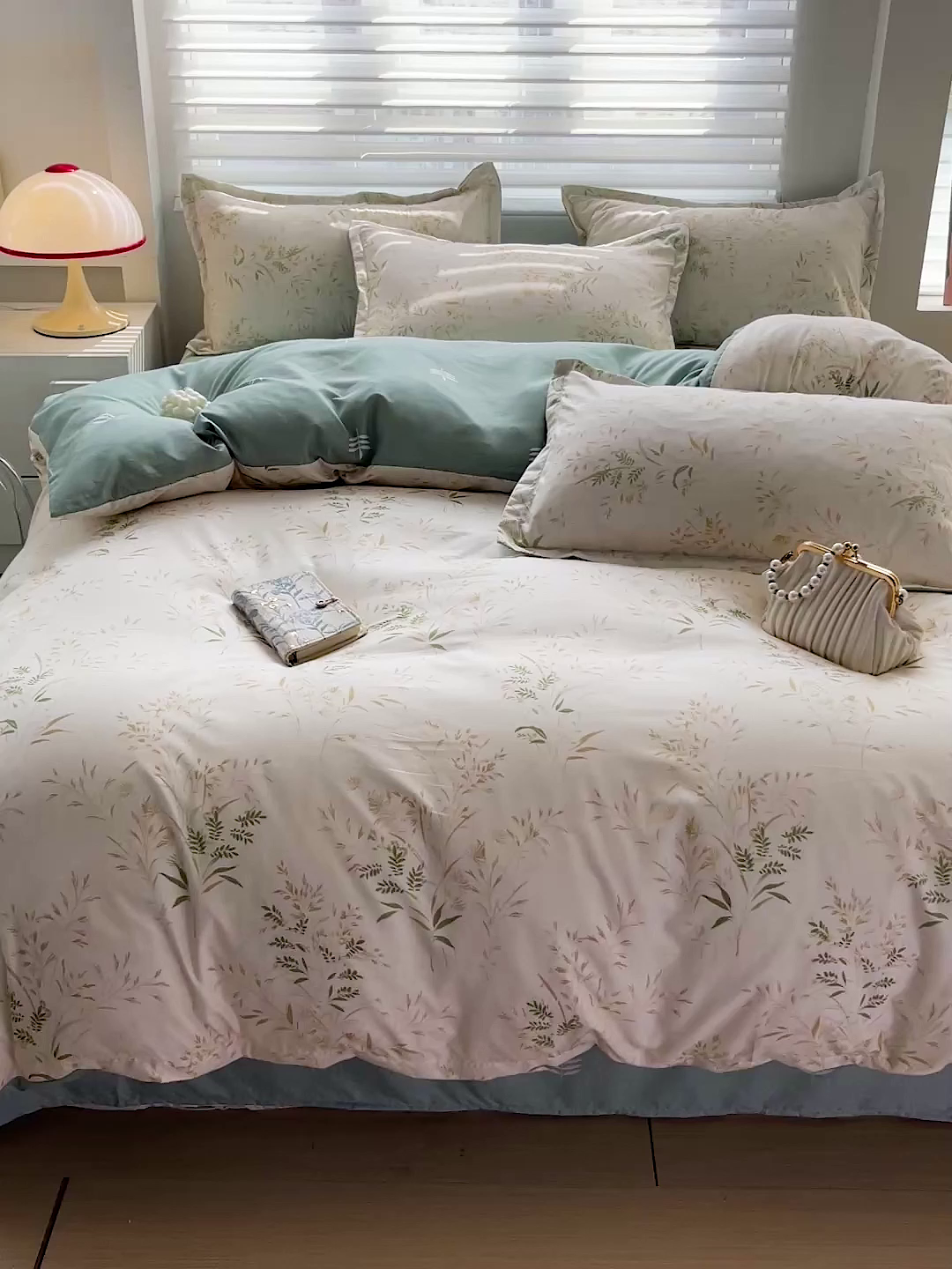 91家纺网 家纺一手货源 找家纺 朵朵家纺 2025新款芦荟棉亲肤印花系列被套单件-单被套 仙草