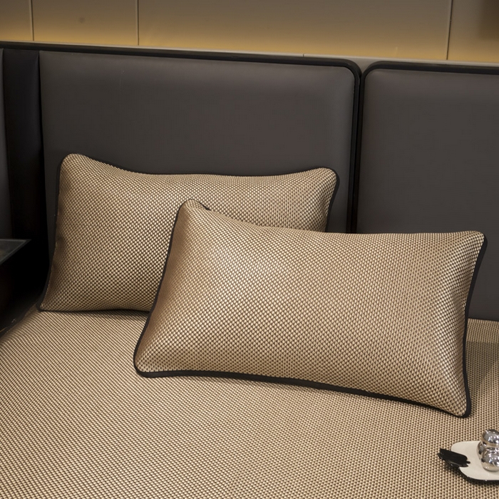 91家纺网 家纺一手货源 找家纺 （总）恋尚 2025新款可拆卸床裙款冰藤凉席（控价198起）