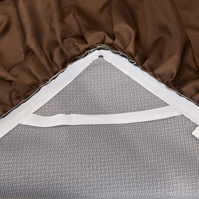 91家纺网 家纺一手货源 找家纺 恋尚 2025新款可拆卸床裙款冰藤凉席 冰藤床裙凉席- 柏姬咖色(控价198起)