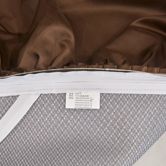 91家纺网 家纺一手货源 找家纺 恋尚 2025新款可拆卸床裙款冰藤凉席 冰藤床裙凉席- 柏姬咖色(控价198起)