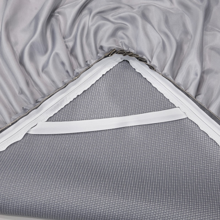 91家纺网 家纺一手货源 找家纺 恋尚 2025新款可拆卸床裙款冰藤凉席 冰藤床裙凉席- 柏姬浅灰(控价198起)