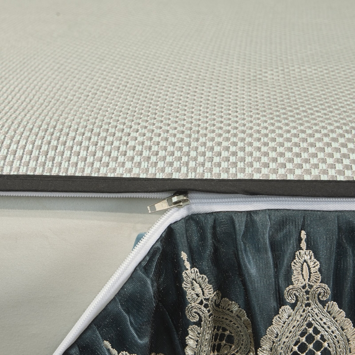 91家纺网 家纺一手货源 找家纺 恋尚 2025新款可拆卸床裙款冰藤凉席 冰藤床裙凉席- 柏姬水绿(控价198起)